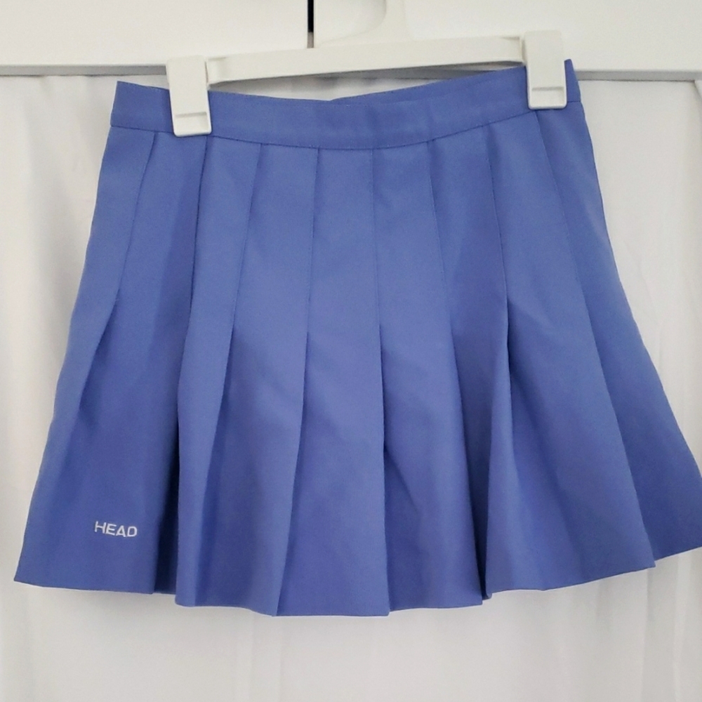 VTG HEAD Women's Tennis Skirt in Vibrant Blue
